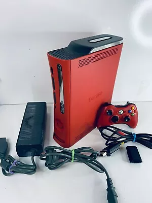 $147.29 • Buy Red Xbox 360 Elite Console 120GB Controller Cables PAL Limited Edition Bundle