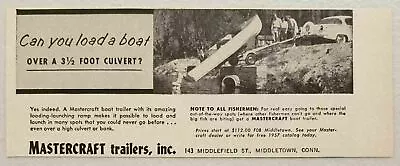 1957 Print Ad Mastercraft Boat Trailers MiddletownConnecticut • $9.12