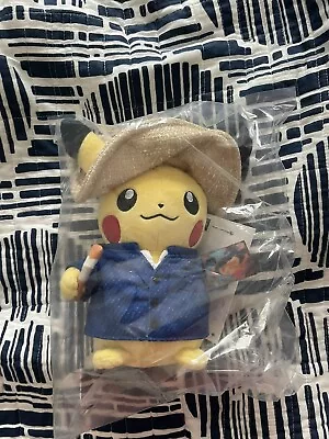 Pikachu Van Gogh Museum X Pokemon Center Plush 7inch Limited Edition Sealed • $39.87