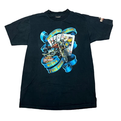 $55.99 • Buy Harley Davidson VTG 99 Easy Rider Casino Vegas Single Stitch T-Shirt FLAW Medium