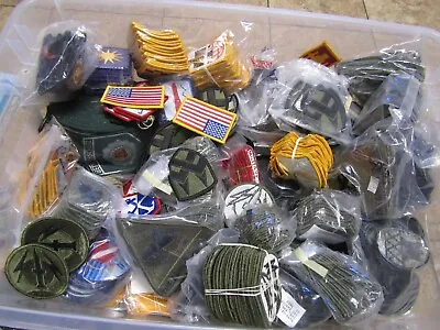 Military Patch Lot Set Of 100 Randomly Selected Patches Mostly Army Shoulder • $26.99