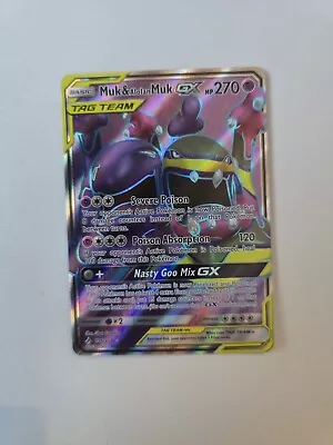 Pokémon TCG: Muk And Alolan Muk GX 196/214 Tag Team • £12.99