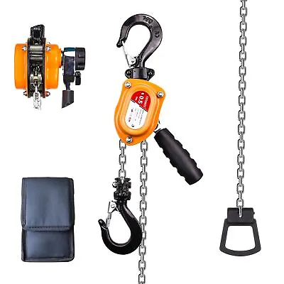 YATOINTO Mini Manual Lever Block 1/2 Ton 1100lbs Come Along Manual Chain Hoist • $74.19