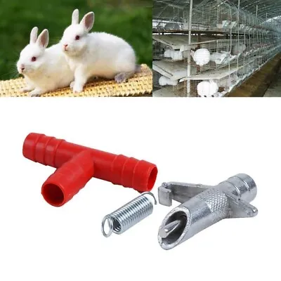 Rabbit Water Nipple 10pcs Automatic Drinker Feeders Waterer Guinea Ferrets Mice • $9.95