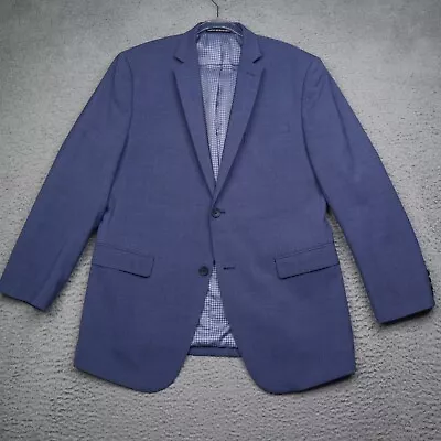 Penguin Munsingwear Blazer Mens 42R Comfort Stretch Wool Blue Suit Jacket • $19.99