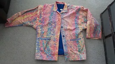 Vintage 80's Marble Rooftop Clothing Wearable Art Jacket Sz M / L • $120