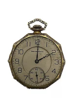 Vintage 14k Gold Filled South Bend Pocket Watch  6984728  • $97