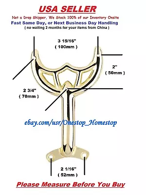 1 - 52  Polished Brass Ceiling Fan Blade Arm Replacement Bracket  Brand NEW • $7.49