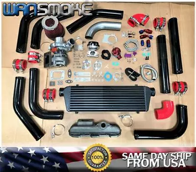 95-99 Eclipse Talon 2G 420A 2.0L T3T4 .63 Turbo Kit Manifold Intercooler BOV R • $661.99