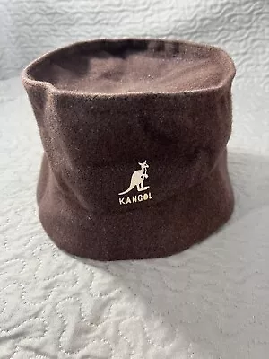 Kangol Washed Cotton Bucket Hat Brown • $5