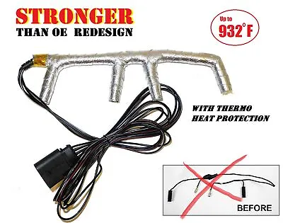 UPGRADED 4-Wire Glow Plug Wiring Harness W/Thermo Heat Cover For 02-03 VW Beetle • $34.61