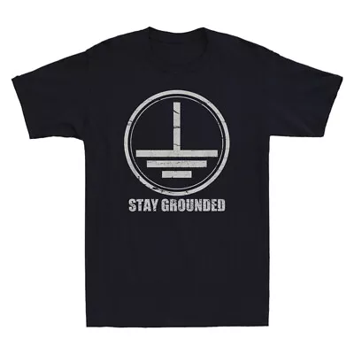 £18.93 • Buy Electrician T-Shirt - Stay Grounded Funny Nerd Engineer Gift Retro Men's T-shirt