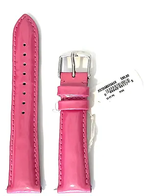 MICHELE 20mm Pink Patent Leather Watch Band Fits All 20mm Watches New; Display • $50