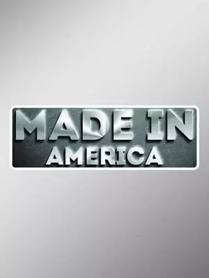 Made In America Chrome Vinyl Decals Stickers ( Two Pack ) | Cars Trucks Vans • $7.95