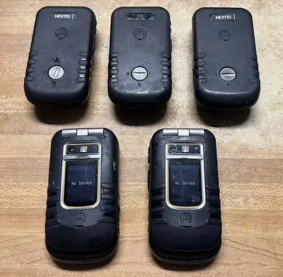 Lot Of 5 Motorola I686 Brute Nextel Walkie-Talkie Cell Phone Ruggedized • $55.99