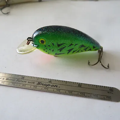 Fishing Lure Mann's  2¾   Crayfish   Loudmouth  Green  Coachdog  Glitter • $5.99