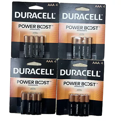 LOT OF 16 Duracell AAA Batteries Alkaline Batteries Long Lasting 4 PACKS • $14.99