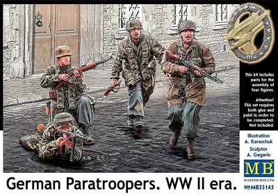 MAS35145 - Masterbox 1:35 - German Paratroopers WWII • £12.50