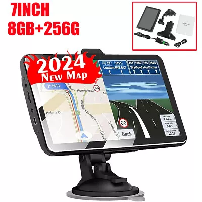 7  8GB Car Truck Sat Nav GPS Navigation Free Lifetime UK/EU Maps Touch Screen • £38.66