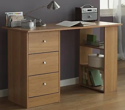 £59.99 • Buy Malibu 3 Drawer Office Desk - Oak Effect