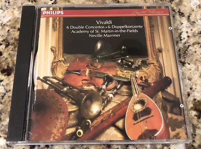 Vivaldi: 6 Double Concertos (CD Jan-1986 Philips) Marriner Philips 412 892-2 • $7.89