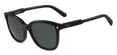 Salvatore Ferragamo Women's Black Squared Cat-Eye Sunglasses SF815S 001 - Italy • $56.99