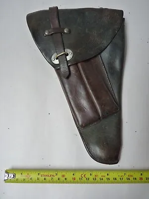 £22 • Buy Original WW2 Swedish M40 Husqvarna Lahti Pistol Holster Brown Leather -P08 Luger