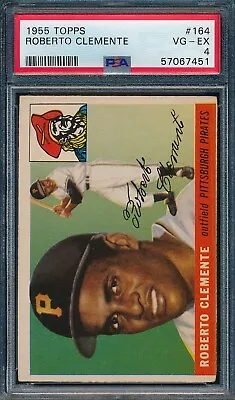 1955 Topps Roberto Clemente #164 PSA 4 UNDERGRADED • $2699.99