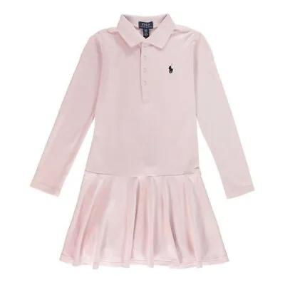 £52.99 • Buy POLO RALPH LAUREN Girls Long Sleeve Polo Dress - Age 12-14 - Light Pink - New