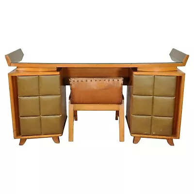 Herman Miller Art Deco Vanity Stool Set By Gilbert Rohde 4140 Mid-Century Modern • $4750