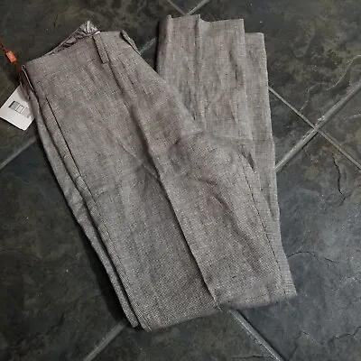 Tallia Men's Slim-Fit Tan Houndstooth Suit Pants - Tan Linen $175 32x32 • $21.25