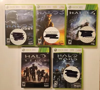 Lot Of 5 HALO Xbox 360 Games Halo 3 Odst 4 Wars Reach Some Complete With Manuals • $24.99