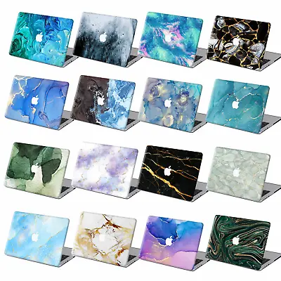 Ink Art Marble Pattern Rubberized Hard Case Cover For New Macbook Pro Air M1 M2 • $14.39