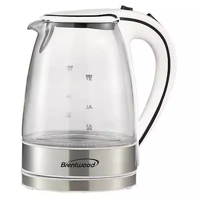 Tempered Glass Tea Kettle In White • $25.98