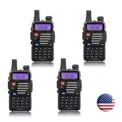 $89.99 • Buy 4x Baofeng * UV-5R+ Plus * VHF UHF Dual Band 5W 128CH FM Ham Two-way Radio US