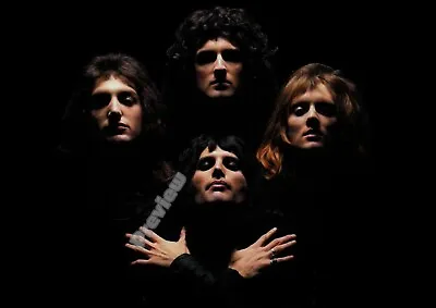 Vintage Queen Bohemian Rhapsody British Rock Print Poster Wall Art Picture A4 + • £4.99