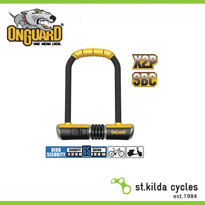 Onguard Bike Lock - Bulldog Series - STD Combo - Shackle - 11.5cm X 23cm D 13mm • $55.71