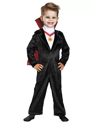 Disguise Toddler Boys Vampire Jumpsuit & Cape Halloween Costume • $24.99