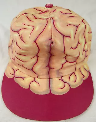 Vintage 1992 Brain Snapback Hat THINKING CAP Anatomical Chart Co ~ RARE!! • $45