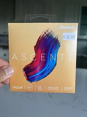 Ascente D’addario Violin Strings 4/4 Set Medium NEW • $20