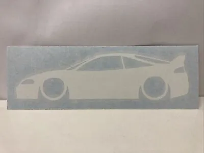 1995-1999 Mitsubishi Eclipse White Vinyl Decal 6” • $4