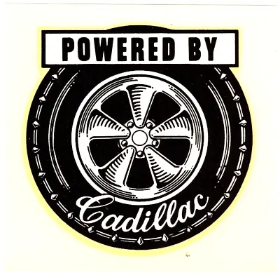 VintAge OriginAl 1960's WAter DecAl POWERED By CADILLAC Hot Rod Custom V8 Ohv  • $19.99