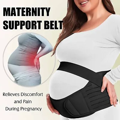 Maternity Belt Pregnancy Belly Band Lumbar Back Pain Relief Belly Bump Brace UK • £6.99