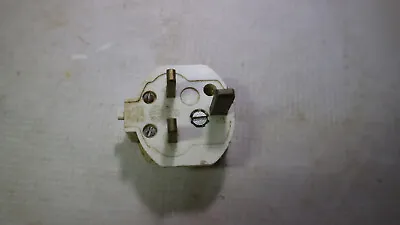 Vintage 13A MK White  Bakelite 3 Pin UK Mains Plug. • £7.99
