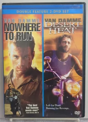 Nowhere To Run/Desert Heat (DVD) Van Damme • $8.99