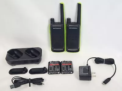 MOTOROLA T473 2 Pack Walkie Talkie Two Way Radios 35 Miles 56 KM • $59.95