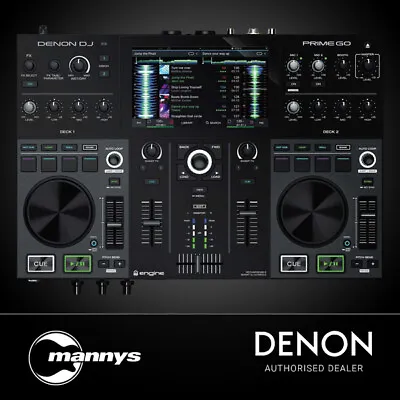 Denon Prime Go 2-Deck Rechargeable Smart DJ Console W/ 7  Touchscreen • $1649