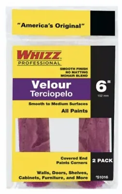 Whizz 51016 Purple Velour Shed-Resist Mini Paint Roller Cover 6 W X 3/16 Nap In. • $9.07