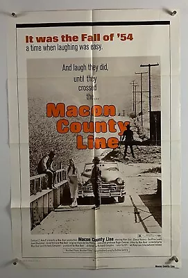 MACON COUNTY LINE Movie Poster (VeryGood) One Sheet 1974 Teen Car Racing 21049 • $10