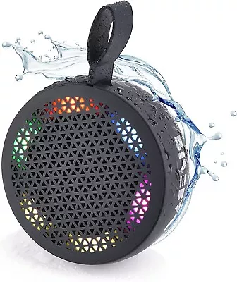Portable Mini Bluetooth Speaker Waterproof Shower LED Light Hiking Biking Camp • $7.99